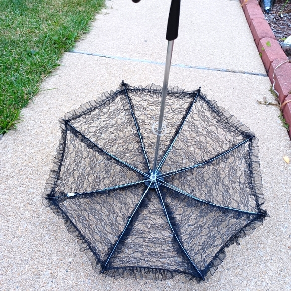 Black Lace Umbrella NWOT - Picture 5 of 8